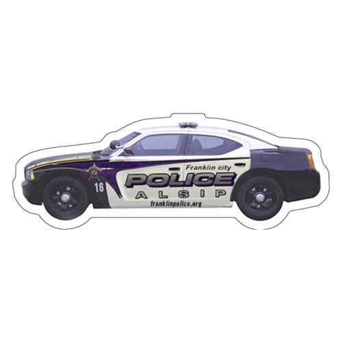 Magnet - Police Car Shape (4.5x1.65) - 40 Mil