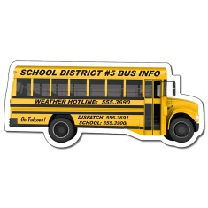 Magnet - School Bus Shape (4.88x2.12) - 40 Mil - Outdoor Safe