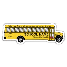 Magnet - School Bus Shape (5.25x1.75) - 40 Mil - Outdoor Safe