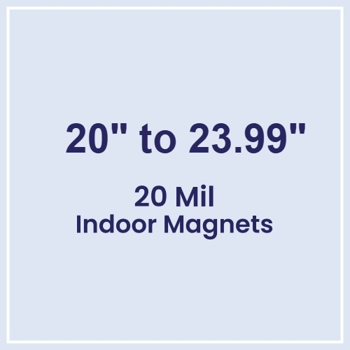 20 to 23.99 Square Inch Custom Die Cut Magnets 20 Mil
