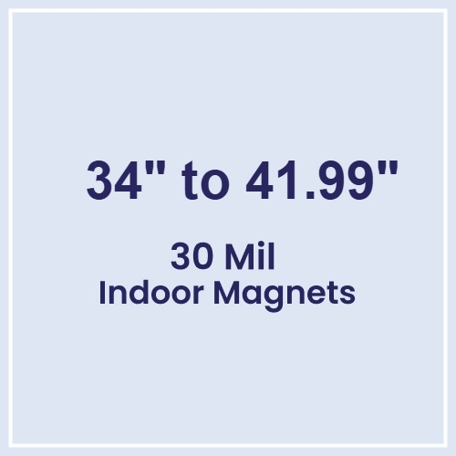 34 to 41.99 Square Inches Indoor Magnets - 30 Mil