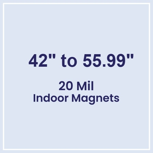 42 to 55.99 Square Inch Custom Die Cut Magnets 20 Mil