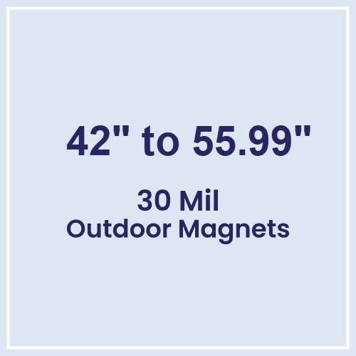 42 to 55.99 Square Inches Outdoor Magnets - 30 Mil