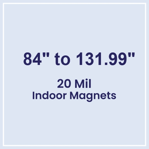 84 to 131.99 Square Inch Custom Die Cut Magnets 20 Mil