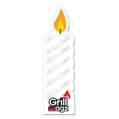 5.16x1.49 Candle Shaped Magnets - 20 Mil