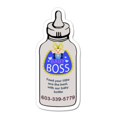 3.75x1.62 Bottle Shaped Magnets 20 Mil