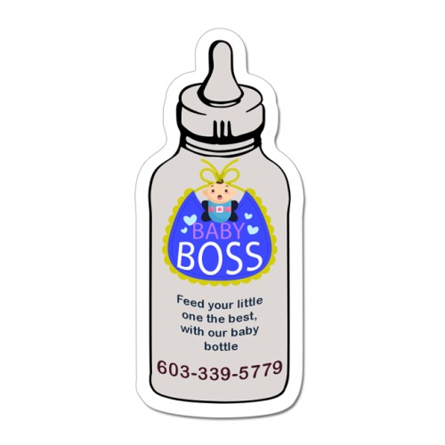 3.75x1.62 Bottle Shaped Magnets 20 Mil
