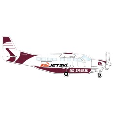 4.43x9.99 Air Plane Shaped Magnets - 20 Mil