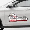 16x16 Sq Inch Custom Die Cut Magnetic Signs