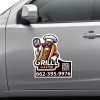 16x16 Sq Inch Custom Die Cut Magnetic Signs