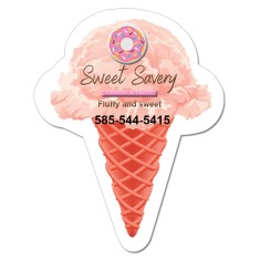 2.87x2.25 Ice Cream Cone Shaped Magnets - 20 Mil