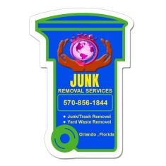 3.5x2.44 Trash Can Shaped Magnets 20 Mil