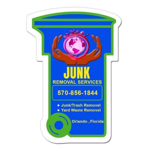 3.5x2.44 Trash Can Shaped Magnets 20 Mil