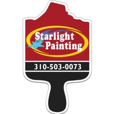 2.47x4.04 Paint Brush Shaped Magnets - 20 Mil
