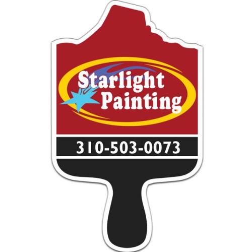 2.47x4.04 Paint Brush Shaped Magnets - 20 Mil
