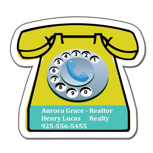 2.38x2.63 Telephone Shaped Magnets - 20 Mil