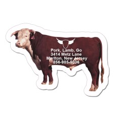 1.87x2.64 Bull Shaped Magnets - 20 Mil