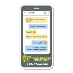 2.82x5.38 Mobile Phone Shaped Magnets - 20 Mil