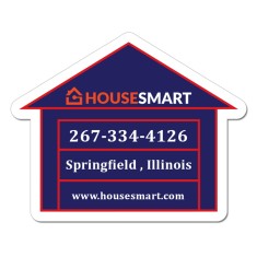 2.32x2.89 House Shaped Magnets 20 Mil