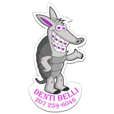 5.46x2.9 Armadillo Shaped Magnets - 20 Mil