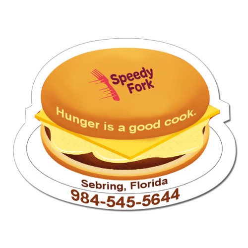 2.3x2.98 Burger Shaped Magnets - 20 Mil