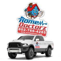 23x23 Sq Inch Custom Die Cut Magnetic Signs