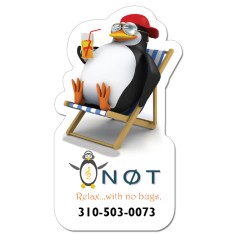 2x3.5 Penguin Shaped Magnets - 20 Mil