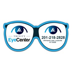3.75x1.75 Eye Glasses Shape Magnets 40 Mil Indoor