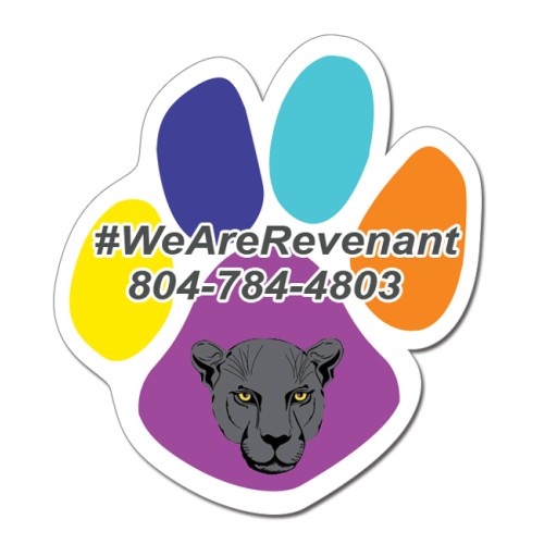 3.13x3.5 Paw Shaped Magnets - 20 Mil