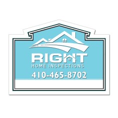 3.24x2.41 House Shaped Magnets - 20 Mil