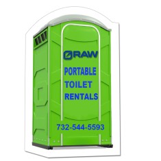 5.41x3.32 Portable Toilet Shaped Magnets - 20 Mil