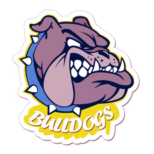3.57x3.34 Bull Dog Shaped Magnets - 20 Mil