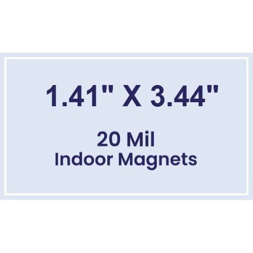 1.41x3.44 Lip Shaped Magnets - 20 Mil