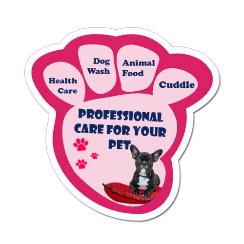3.42x3.45 Paw Shaped Magnets 20 Mil