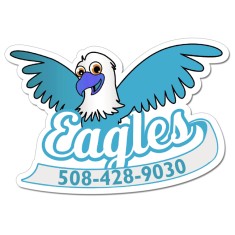 5x3.48 Eagle Shaped Magnets - 20 Mil