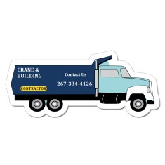 1.62x3.75 Dump Truck Shaped Magnets 20 Mil