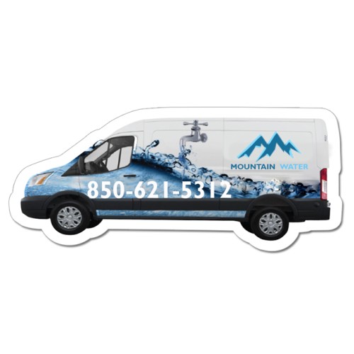 3.75x1.62 Van Shaped Magnets - 20 Mil