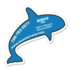 3.69x3.79 Dolphin Shaped Magnets - 20 Mil
