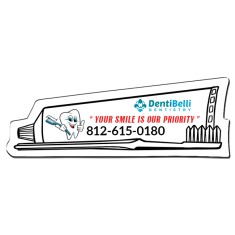 3.81x1.37 Toothpaste Shaped Magnets - 20 Mil