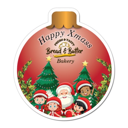 3.96x4.41 Ornament Shaped Magnets - 20 Mil