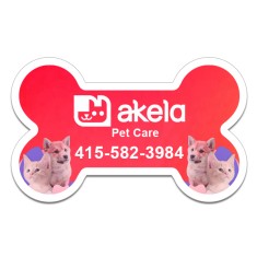 2.47x4.04 Dog Bone Shaped Magnets 20 Mil