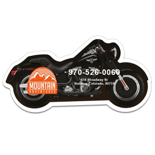 2x4.25 Motorcycle Shaped Magnets - 20 Mil