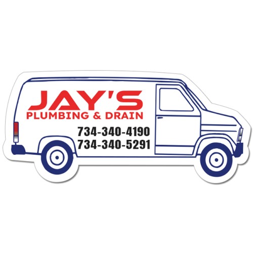 1.87x4.12 Van Shaped Magnets - 20 Mil