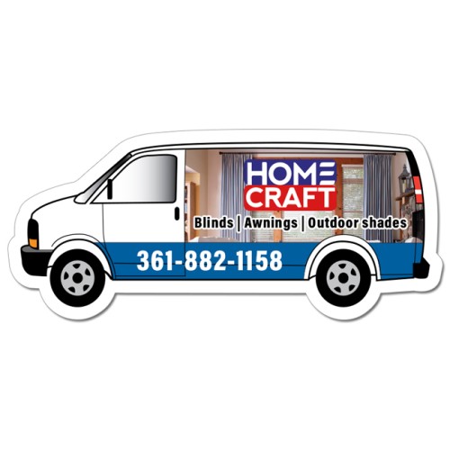 1.67x4.15 Van Shaped Magnets - 20 Mil
