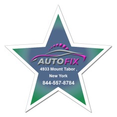 4.17x4.18 Star Shaped Magnets - 20 Mil