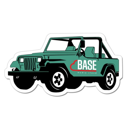 2.25x4.25 Jeep Shaped Magnets 20 Mil