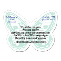 4.25x5.5 Buttlerfly Shaped Magnets - 20 Mil