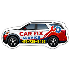 1.79x4.29 Car Shaped Magnets 20 Mil