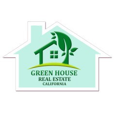 2.75x4.33 House Shaped Magnets 20 Mil
