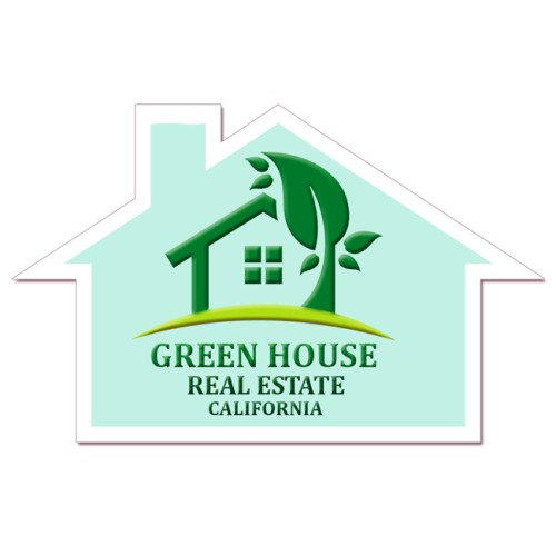 2.75x4.33 House Shaped Magnets 20 Mil